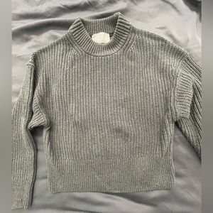 Everlane Sweater The Texture Cotton Crewneck Pullover Long Sleeve Gray NWOT S